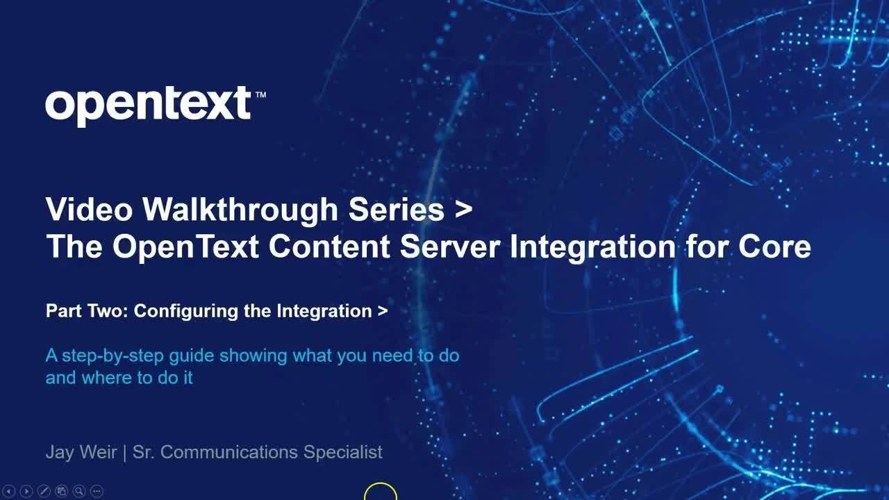 Configuring the Content Server Integration