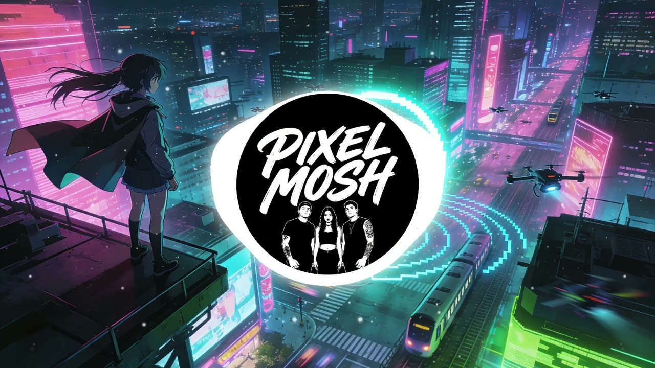 SPAWN POINT CITY 🌆 Cyberpunk Worldbuilding Theme | Electronicore / Synth Metal [Pixel Mosh]