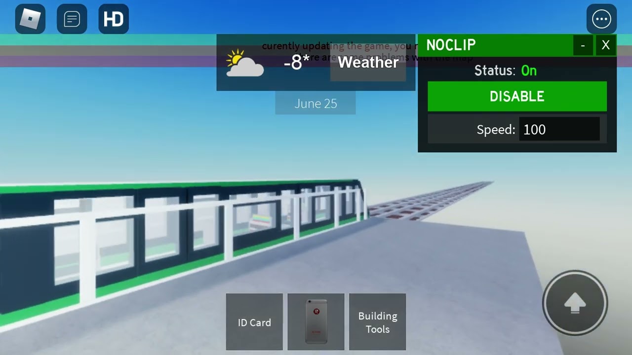 Je teste le métro roblox