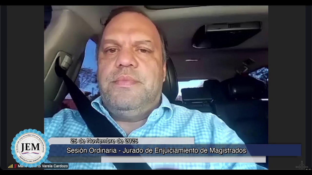 25-11-2025 - Sesión Extraordinaria - Jurado de Enjuiciamiento de Magistrados
