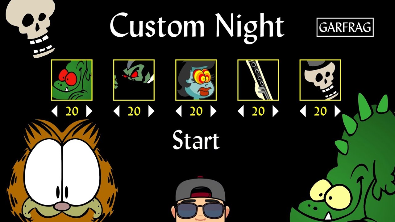 5/20 MODE! | FIVE NIGHTS AT GARFIELD'S SCARY HOUSE | MODO 5/20 | CUSTOM NIGHT | FNAF FAN GAME 2022 |