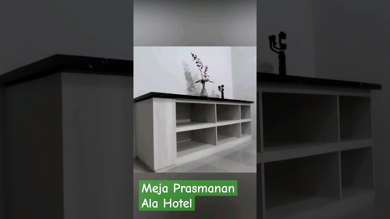 BIKIN MEJA PRASMANAN ALA HOTEL #shorts  #woodworking