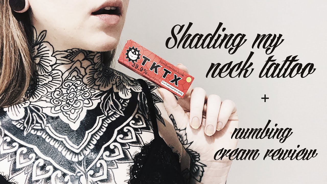 SHADING MY NECK TATTOO | TRYING NUMBING CREAM | VLOG