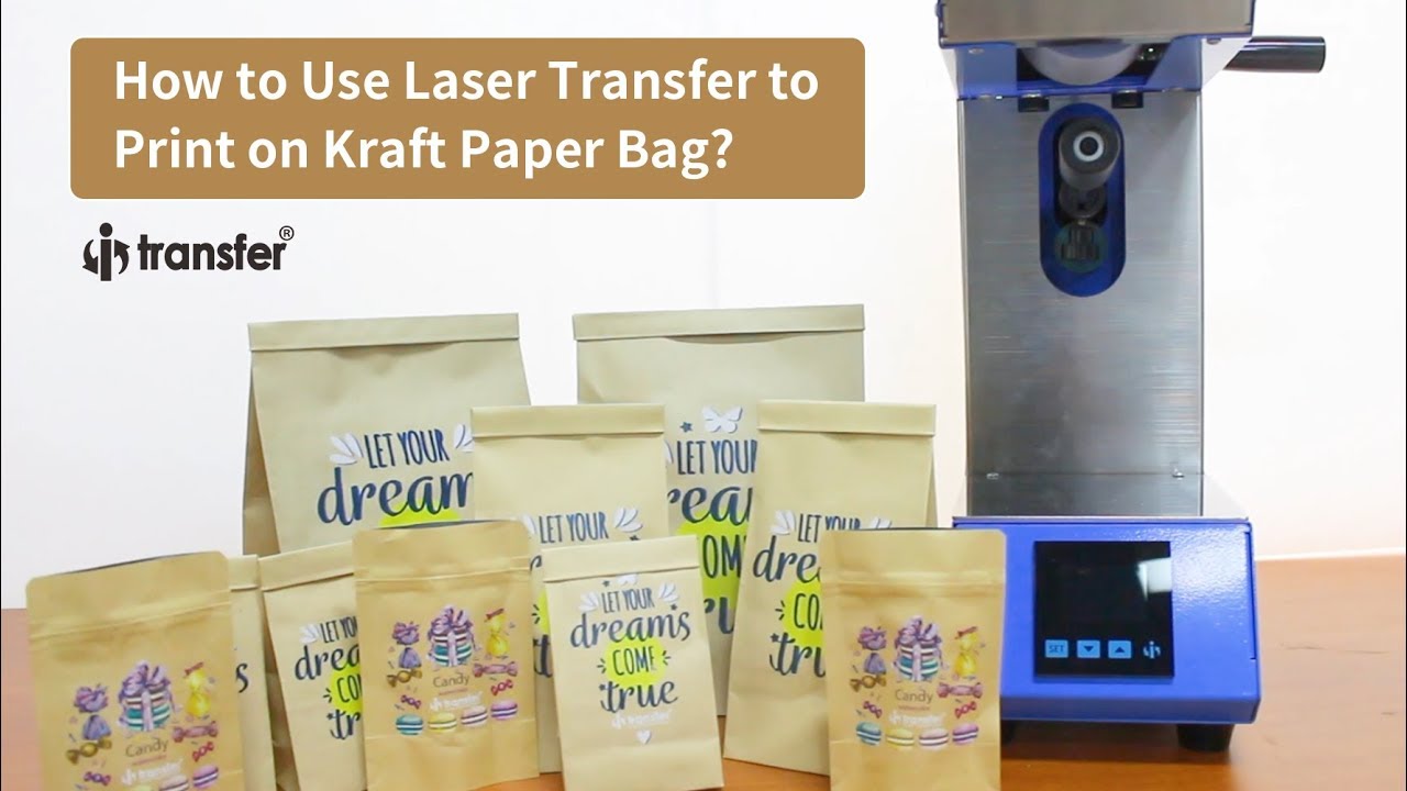 i-Transfer® HPM-37 Multi Roller heat press machine Kraft gift bag printing Candy bag printing