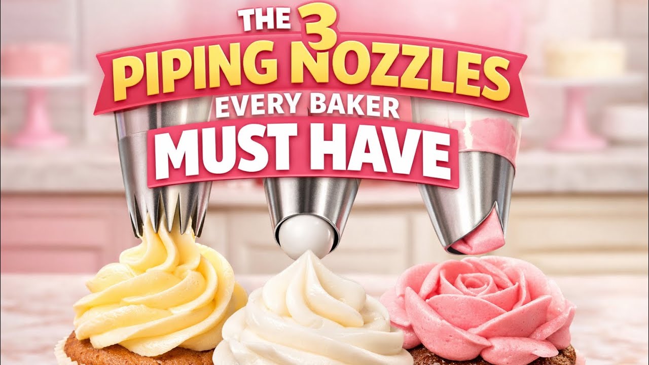 Stop Buying Piping Tips| These 3 Are Enough - Only 3 Piping Tips You Need as a Baker