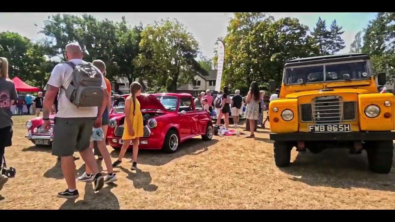 Car display at Romilly park barry aug 2025