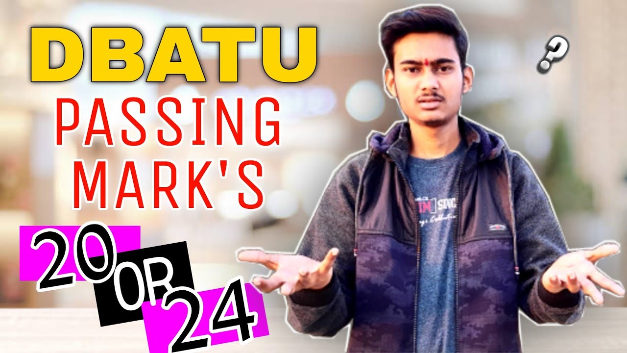 DBATU REMEDIAL EXAM PASSING MARK'S : 20 OR 24 ⁉️ || COMPLETE INFORMATION ✅