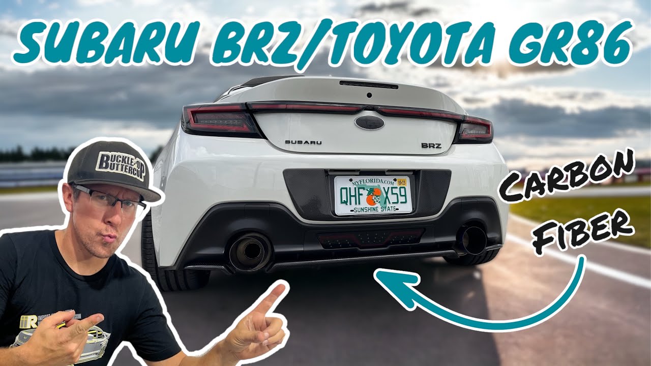 NOBLE STI STYLE CARBON FIBER REAR DIFFUSER | 2022+ SUBARU BRZ |  2022 TOYOTA GR86