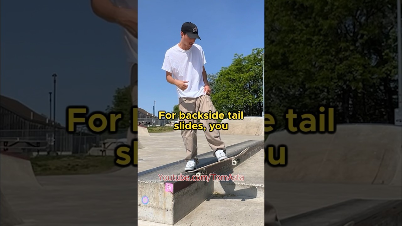 🔑 к Backside Tailslides! #skateboarding #tomasta #skate #kickflip #backtail #bstail #tailslide