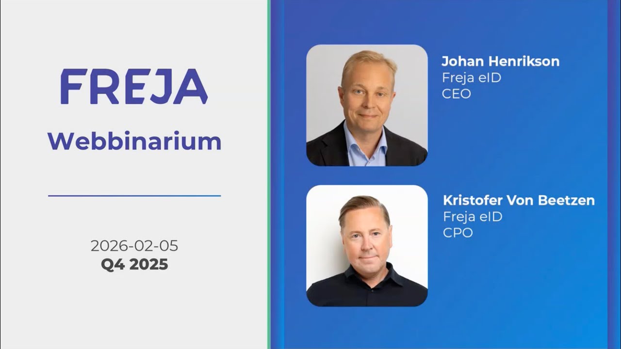 IR-webbinarium efter Frejas Q4-rapportFreja Webbinarium