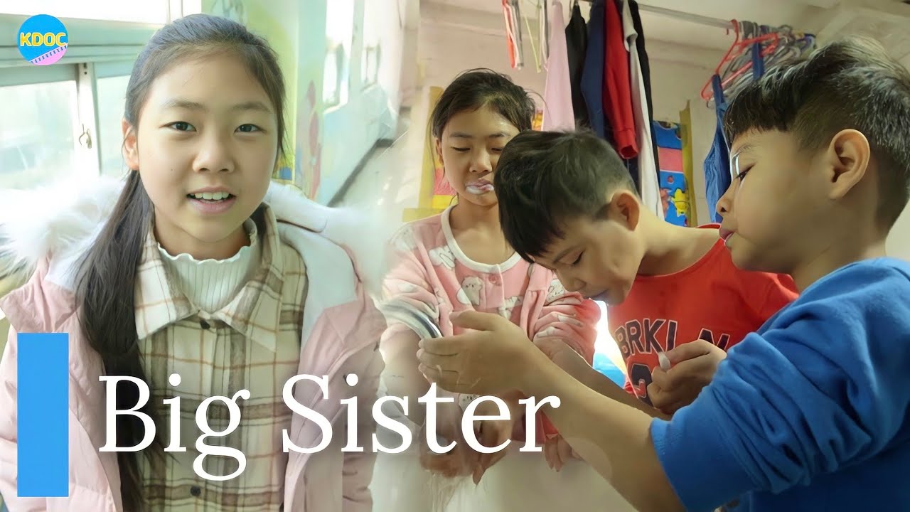 12 year old sister feeds little brothers breakfast and drops them off school [Part 1] | K-DOC