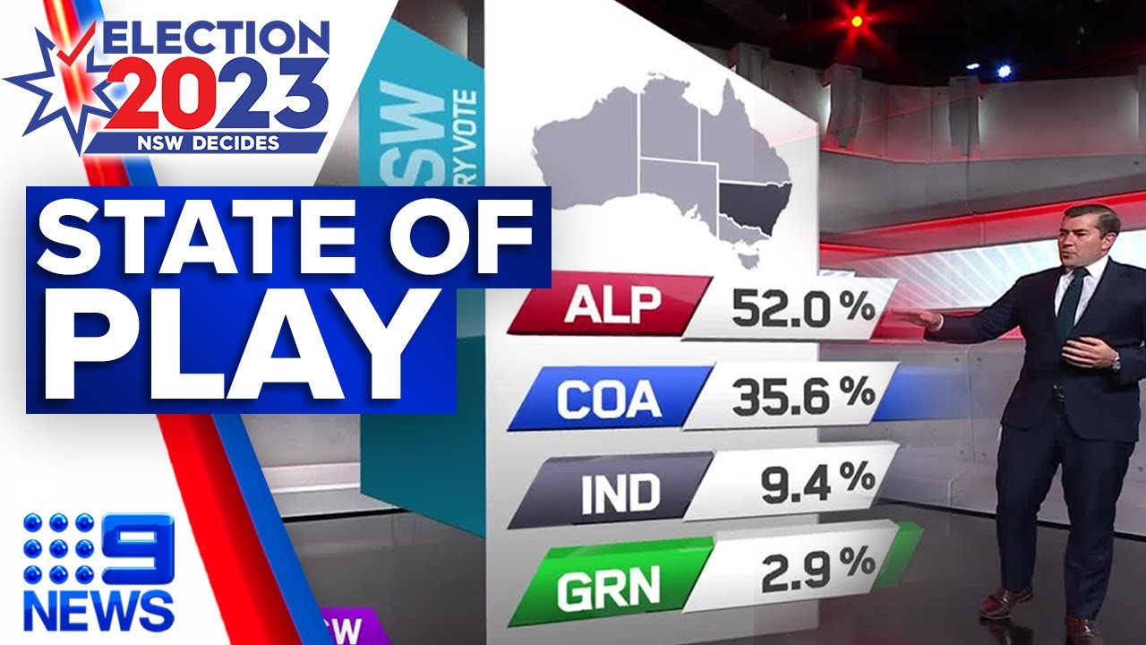 A look at the election state of play | NSW Election 2023 | 9 News Australia