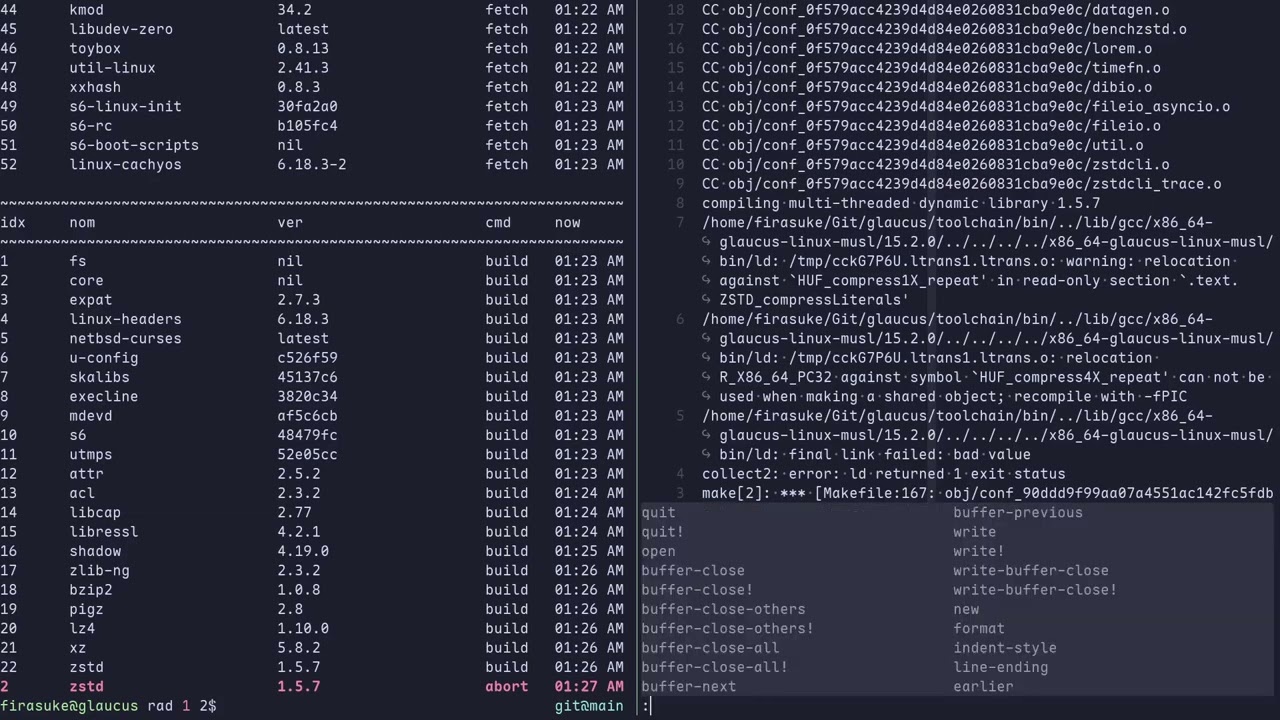 Cross-Compiling After Updates Part 1 — Dev Log 14 — glaucus Linux
