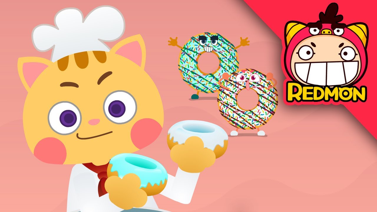 Donut song | Food songs | Nursery rhymes | REDMON