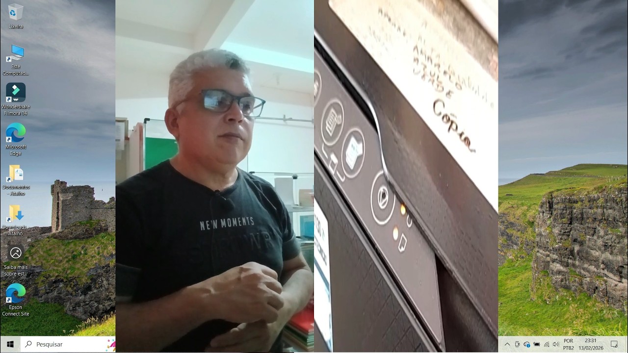 Impressora Epson l3250 não imprimi e fica piscando as luzes\impressora não imprime, resolvido