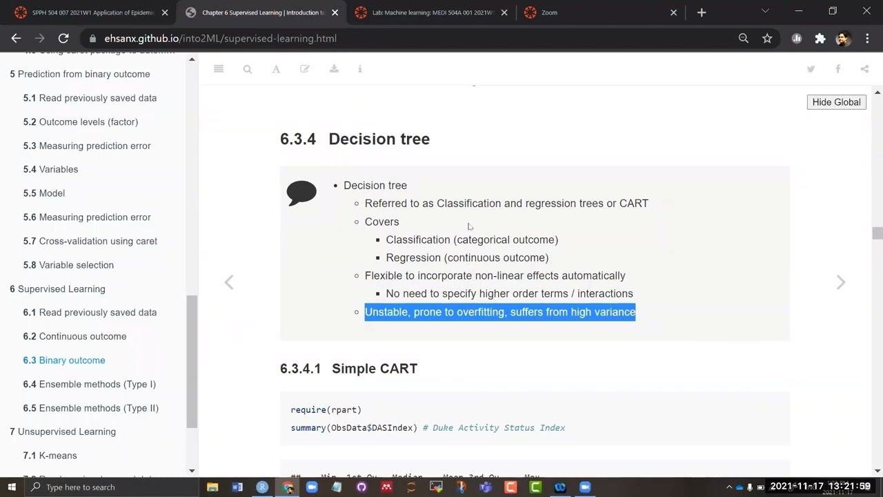 Overview of supervised learning in machine learning