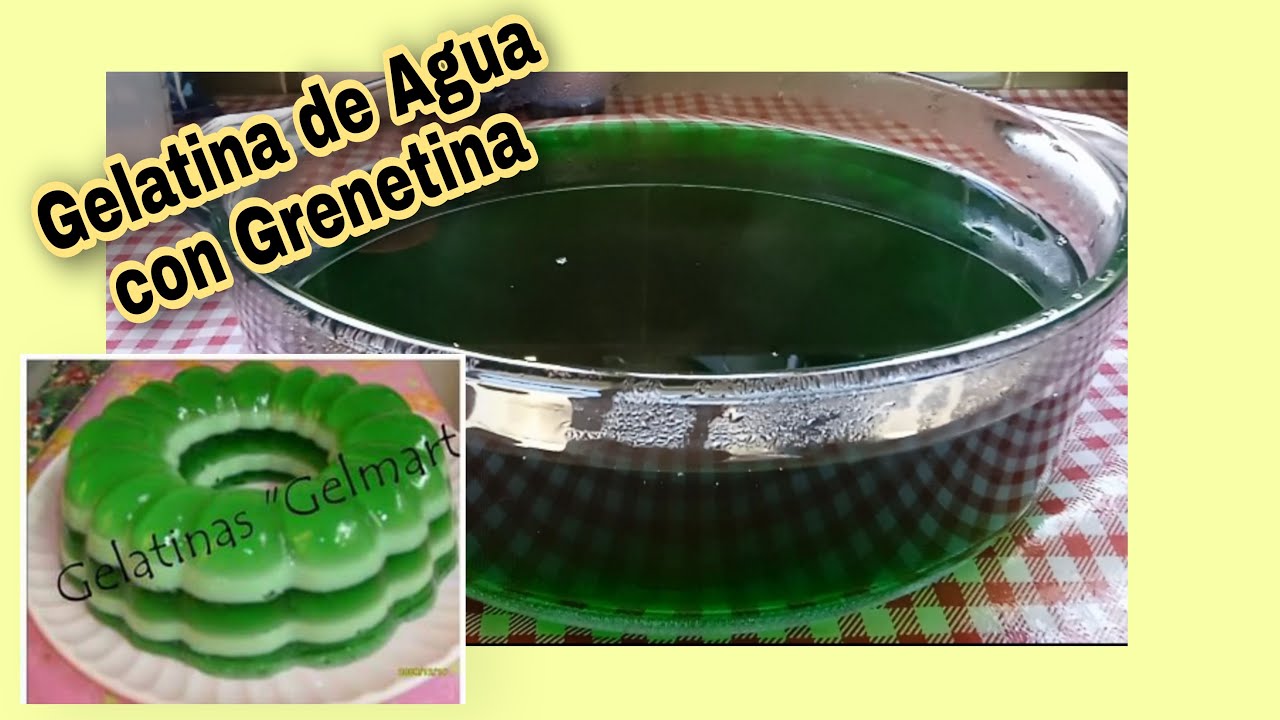 Cómo hacer Gelatina de Agua con Grenetina #gelatin #dessert