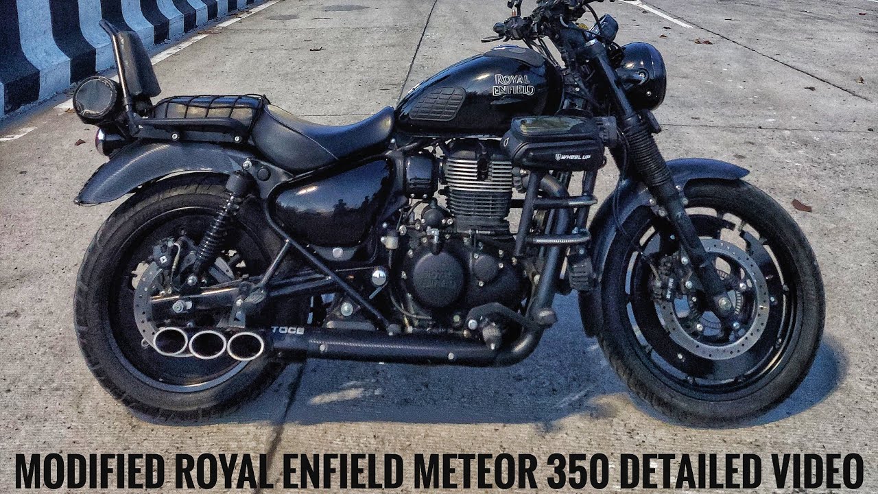 Detailed Video Modified RE Meteor 350 Fireball with Custom Parts and Accessories