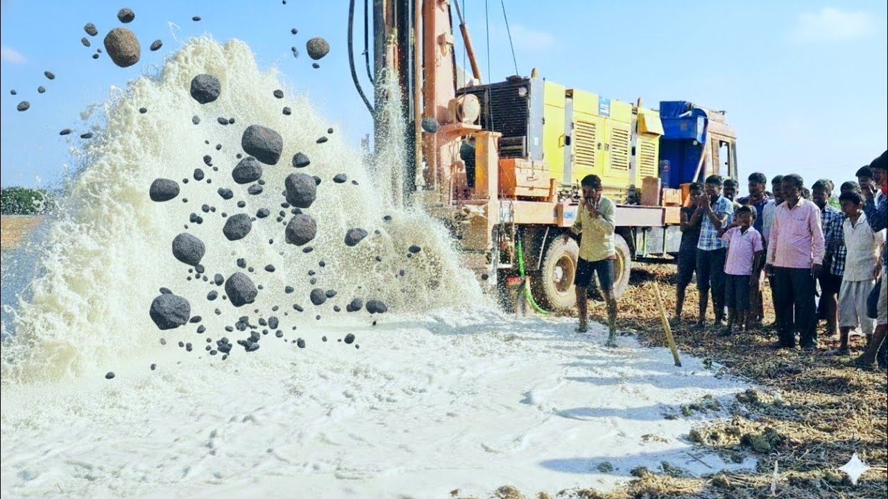 Borewell Drilling - 10Hp Motor 64 Feet Deep Boring Fields Most Satisfying Borewell Complete Drilling