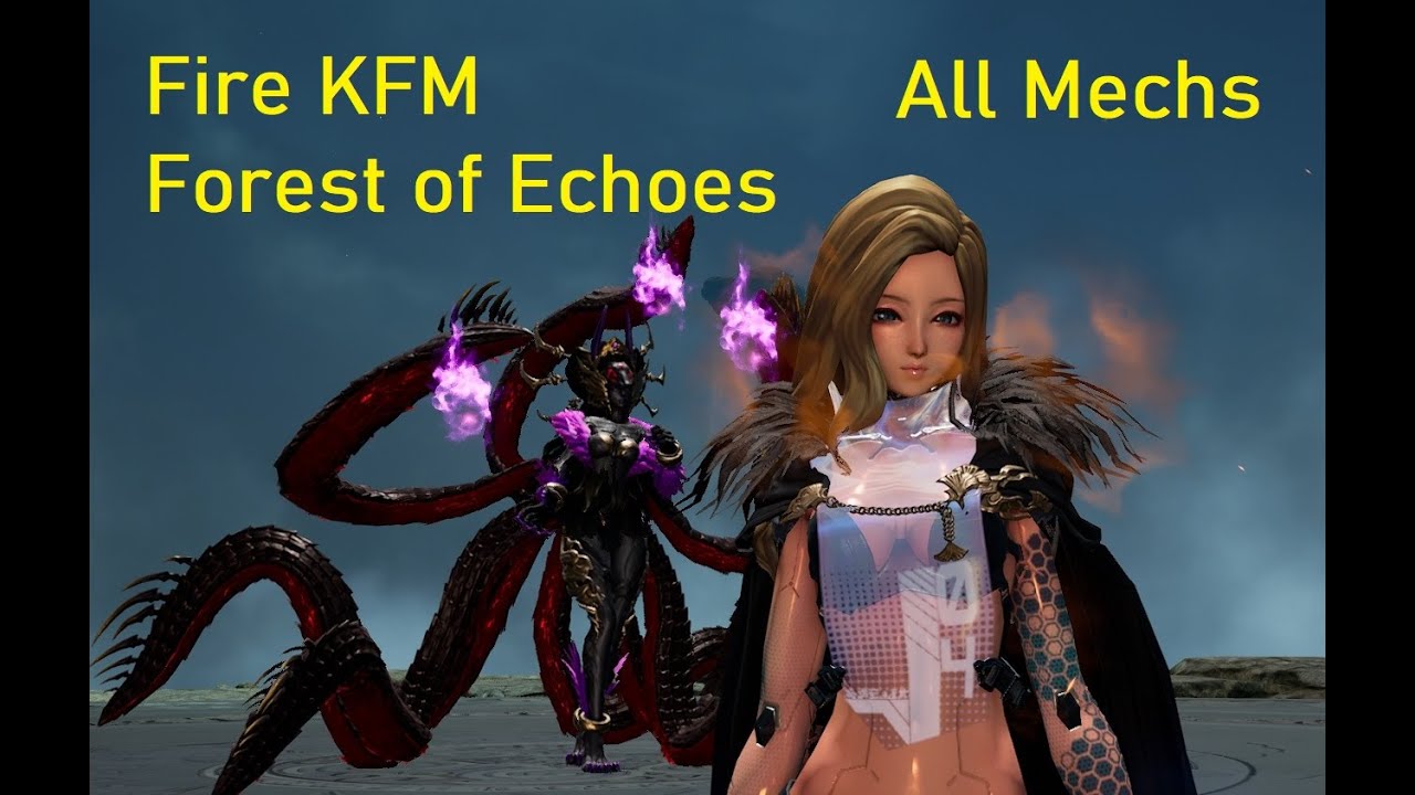 Blade and Soul UE4 - Fire KFM Solo Forest of Echoes Normal Mode All Mechs