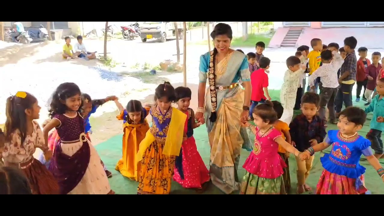Bathukamma Fest 2024 at Ananda Jyothi School 🏫