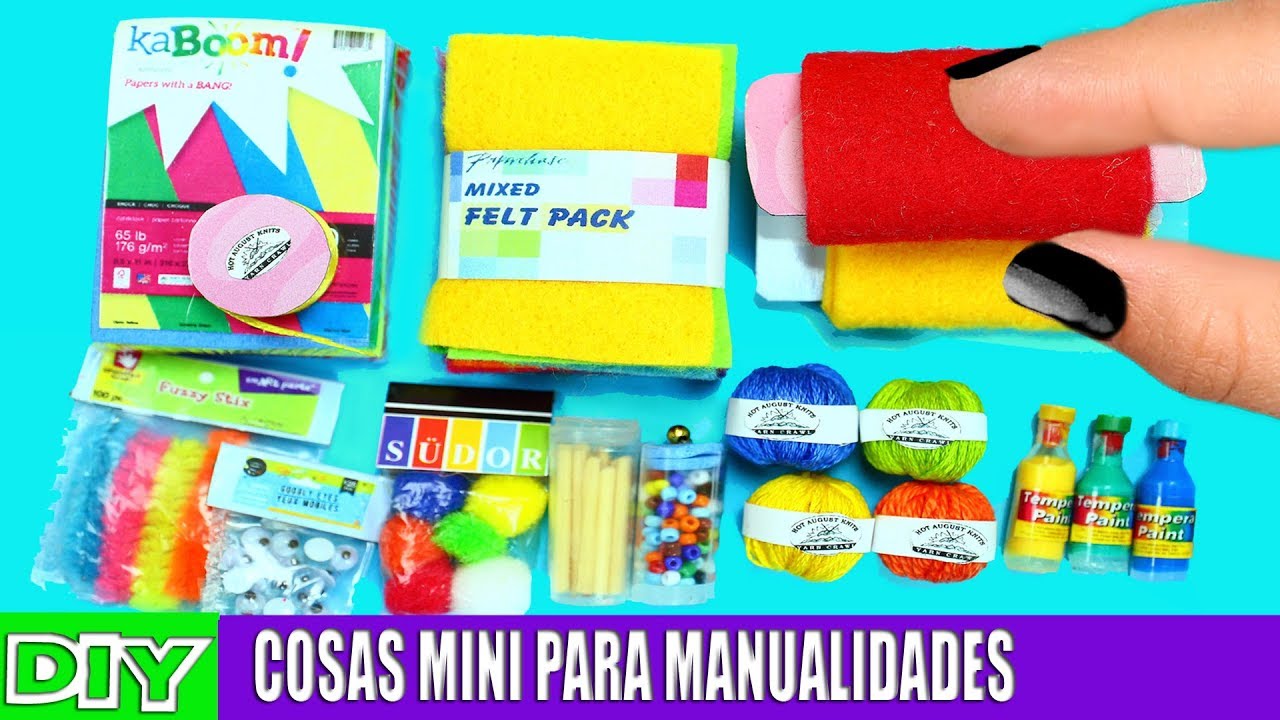 Materiales para Manualidades en Miniatura [100% REALES] - 10 Manualidades Fáciles para Muñecas