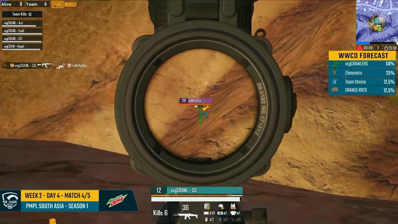 VsgCrawl Chicken Dinner In PMPL | PMPL highlights | #PMPL2020 |
