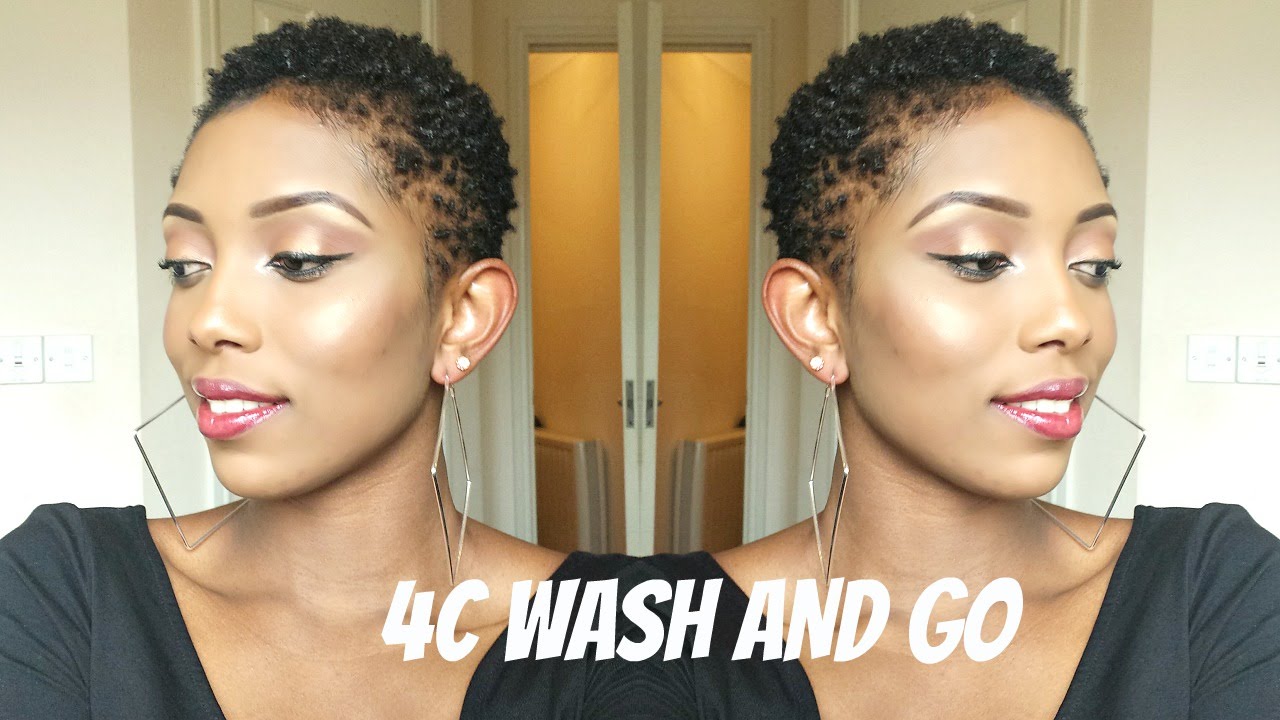 Natural Hair 4C/TWA Wash and Go Routine