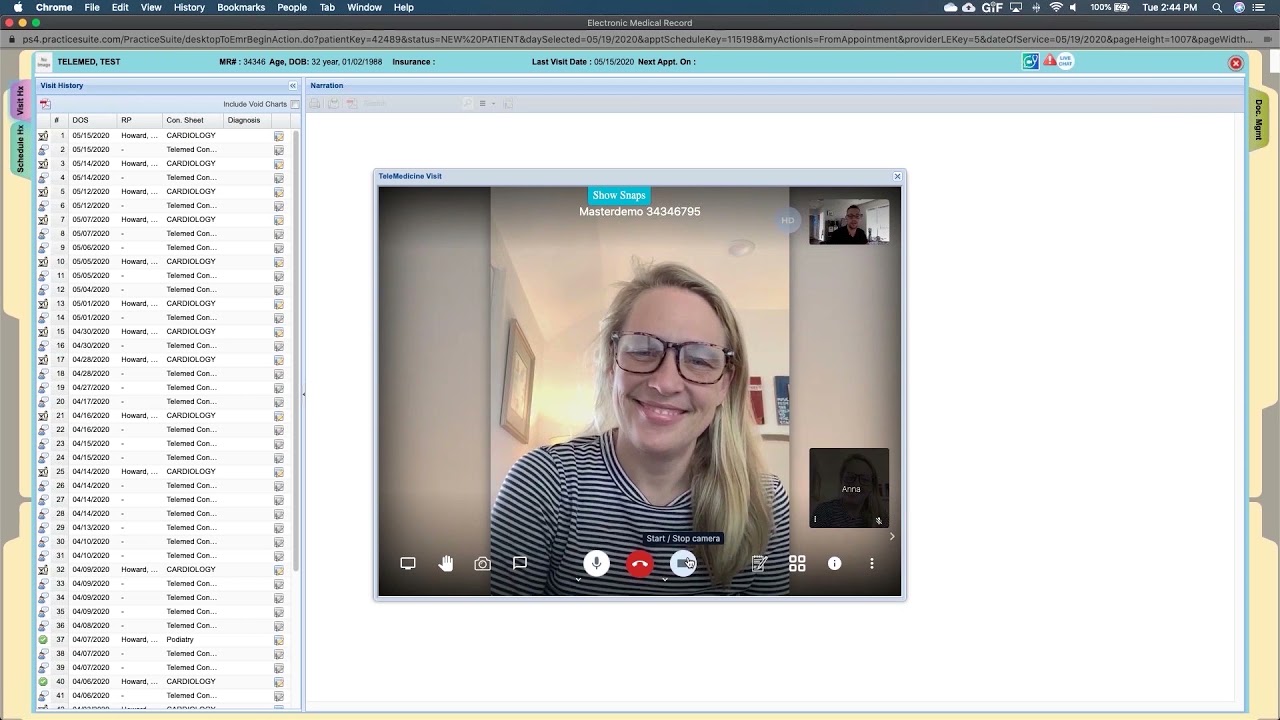 PracticeSuite Short Telehealth Demo
