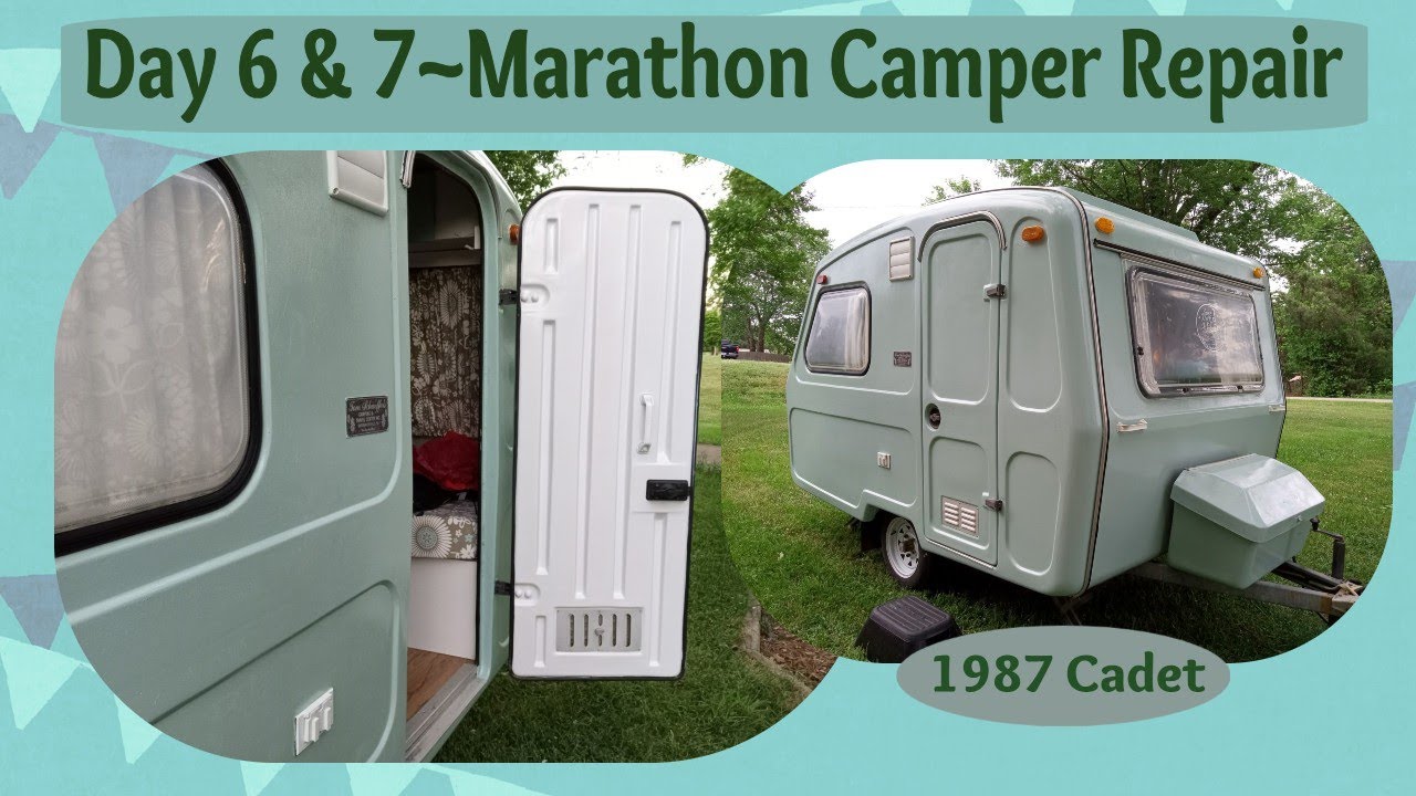 Days 6 & 7 Marathon Camper Remodel / 1987 Cadet Fiberglass Camper / n126 / Freedom Microlite Caravan