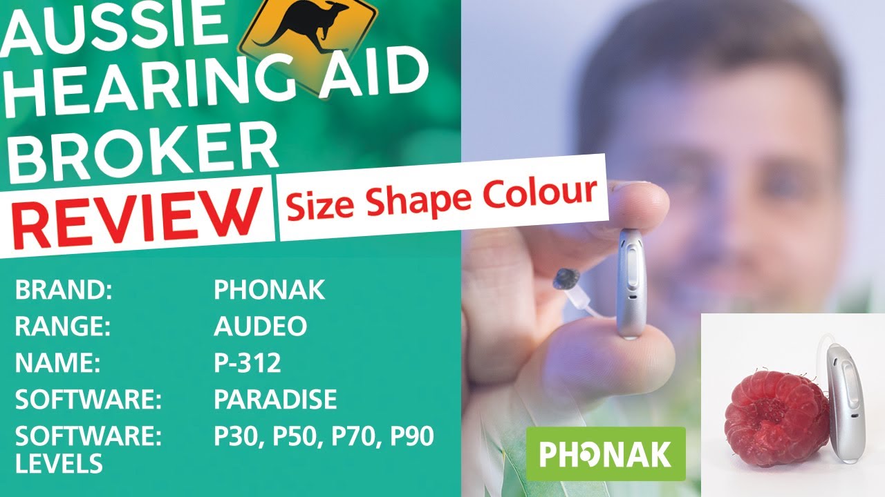 Phonak Audéo Paradise P-312 Size Shape Colour | EarDeals