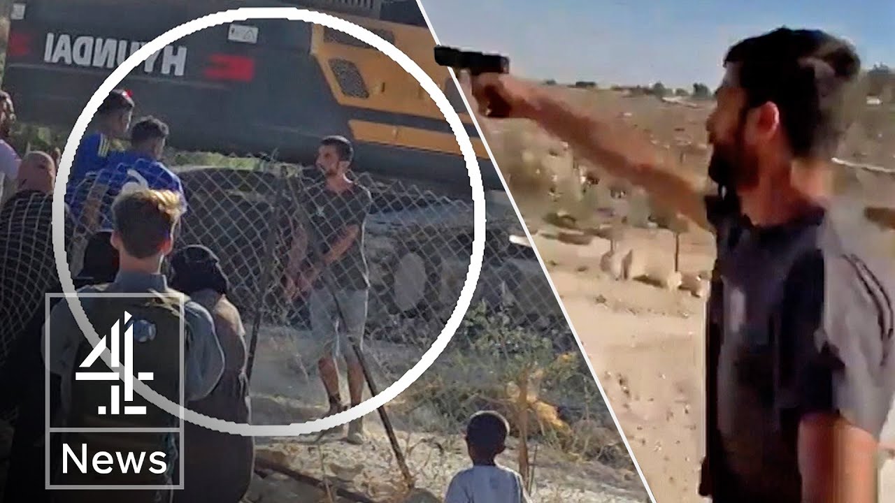 Confronting Israeli settler accused of killing unarmed Palestinian activist