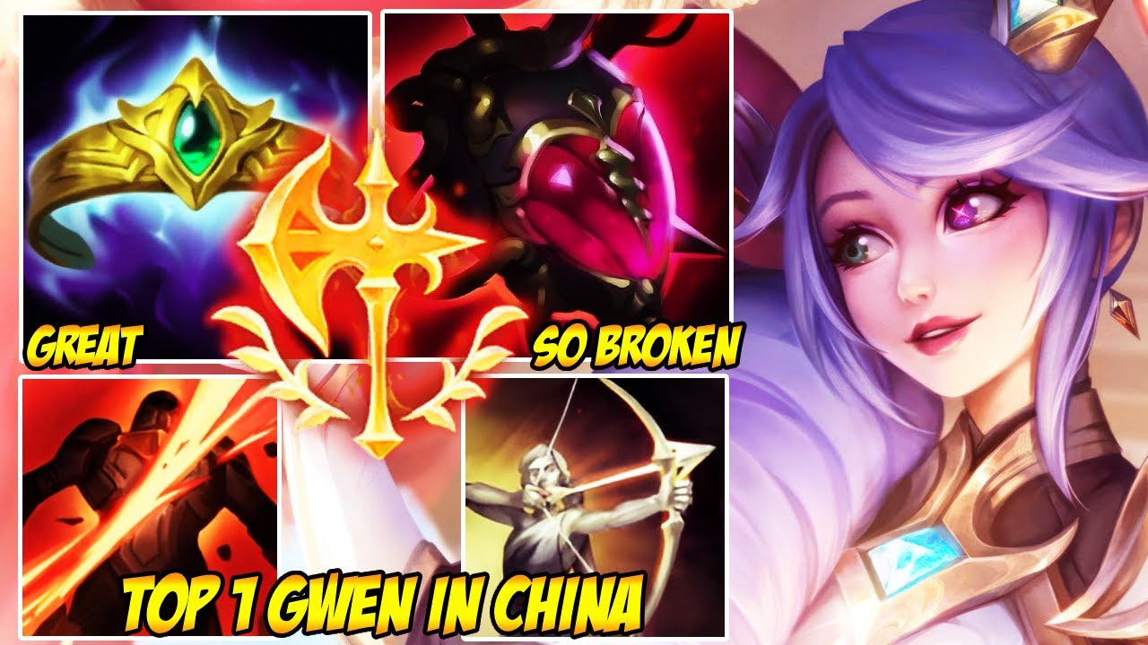 WILD RIFT CHINA TOP 1 GWEN - UNSTOPPABLE GWEN CARRY (INSANE DAMAGE)