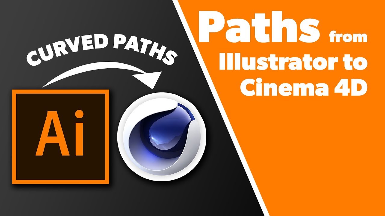 C4D Tutorial - Import paths/splines from Adobe Illustrator into Cinema 4D