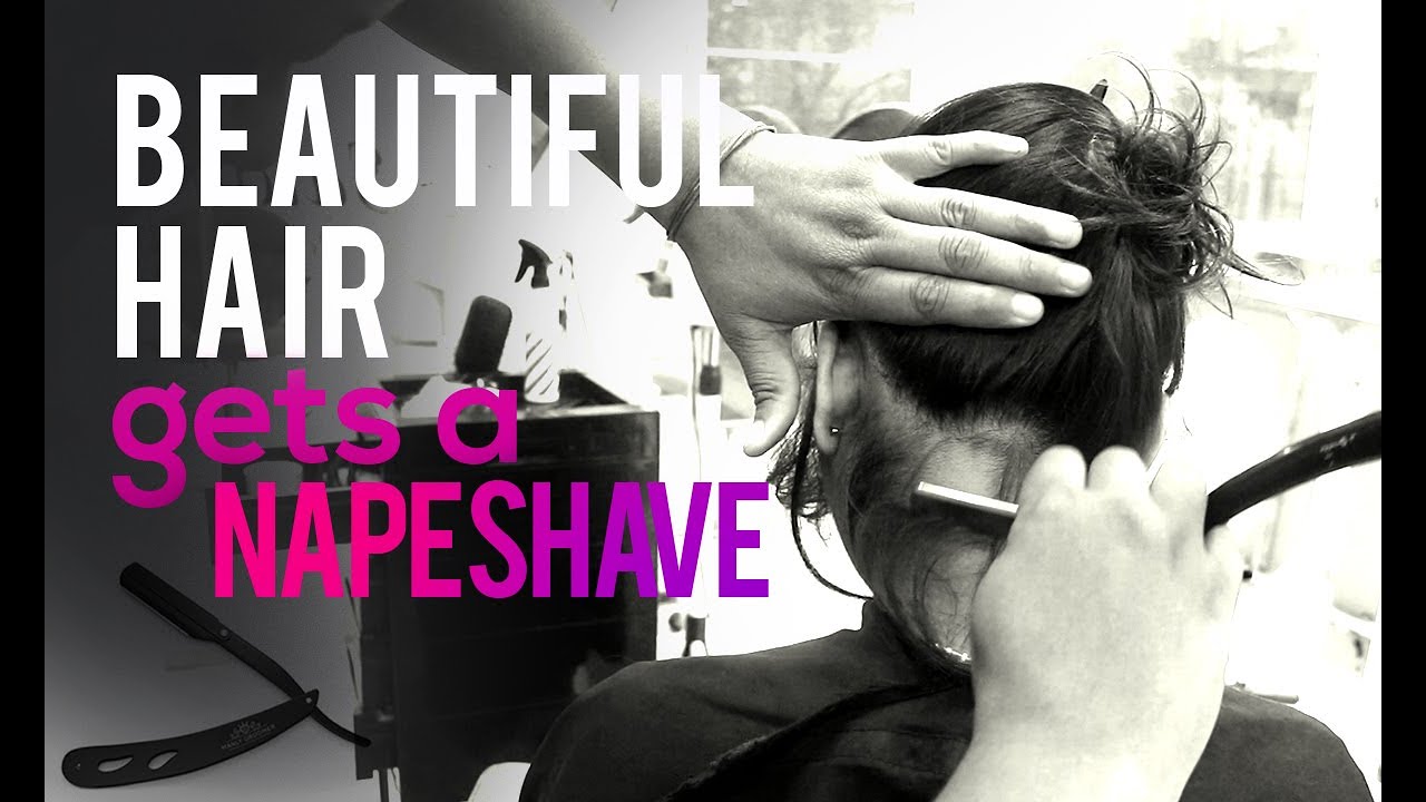 Beautiful Hair gets a nape shave | KEEP THAT NAPE CLEAN