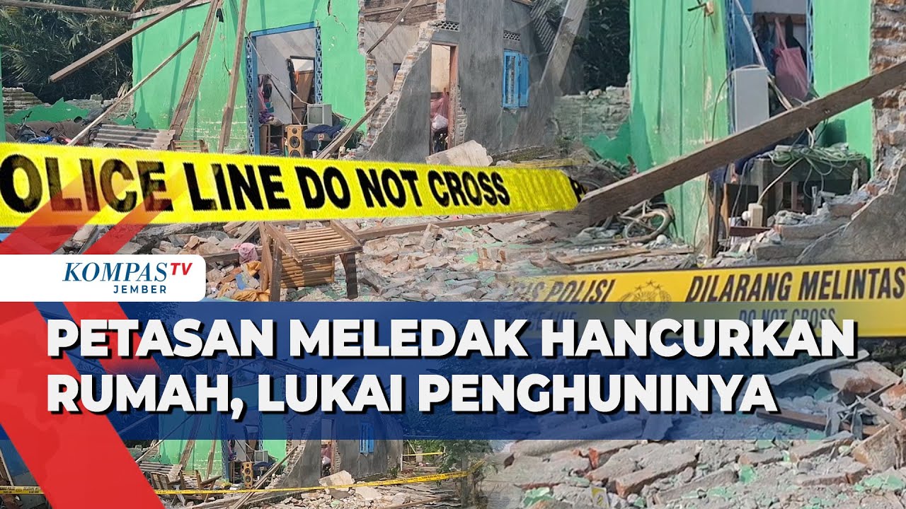 Mengerikan! Rumah Hancur Akibat Ledakan Petasan di Kediri