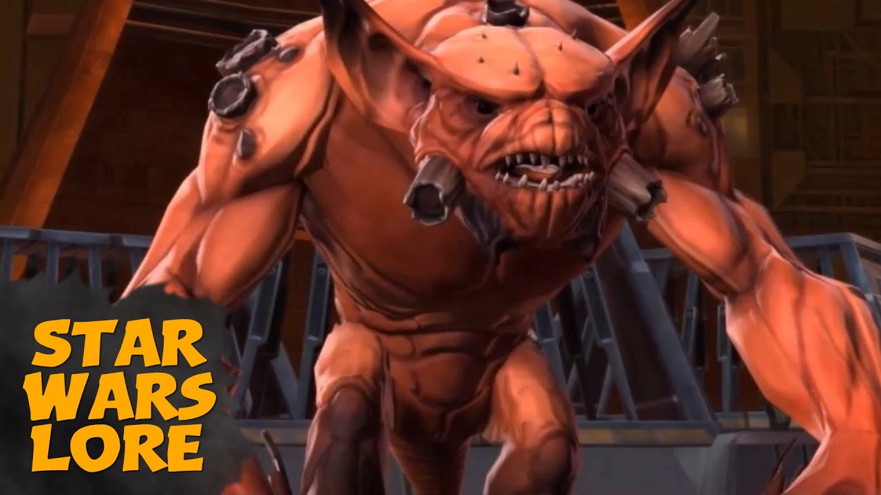 Gundark, something you do NOT want to pull the ears off of | Star Wars Animals