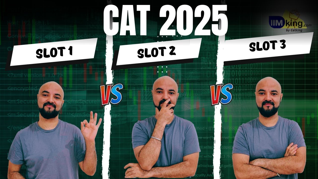 CAT 2025 Slot 1 vs 2 vs 3 - Difficulty | Attempts | Cutoffs Compared.