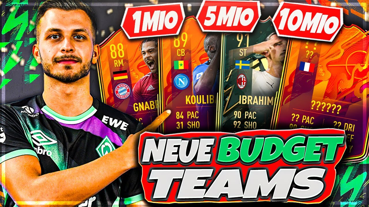 FIFA22:🔥NEUE BUDGET OP TEAMS (1MIO, 5MIO, 10MIO) FEAT. IBRA, MBAPPE HL, ETC.