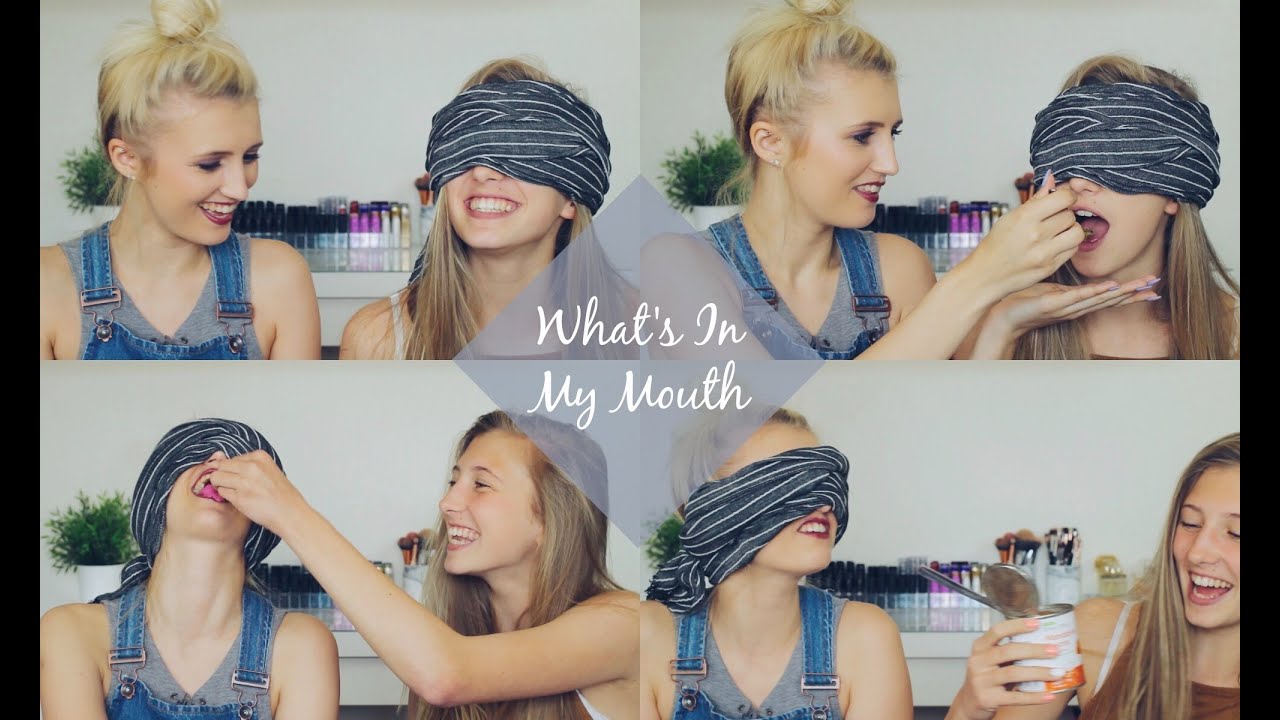 What's In My Mouth Challenge with My Sister