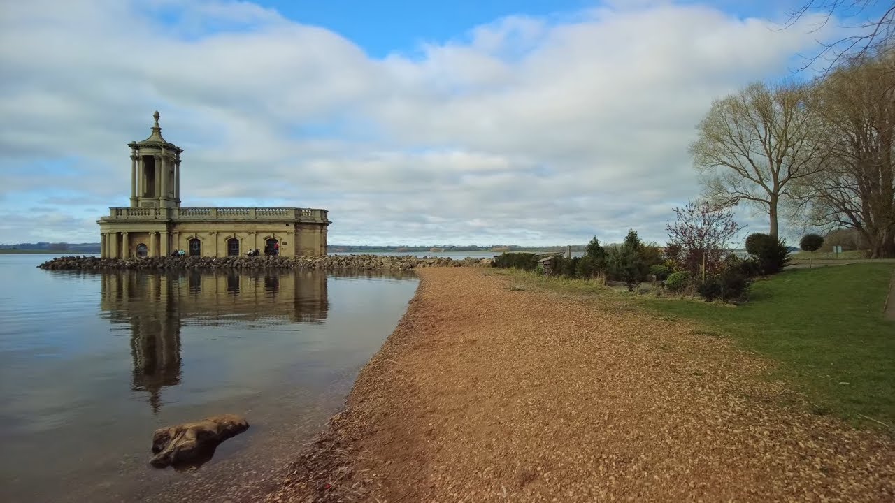 Rutland Water and Normanton Church Walk, English Countryside 4K