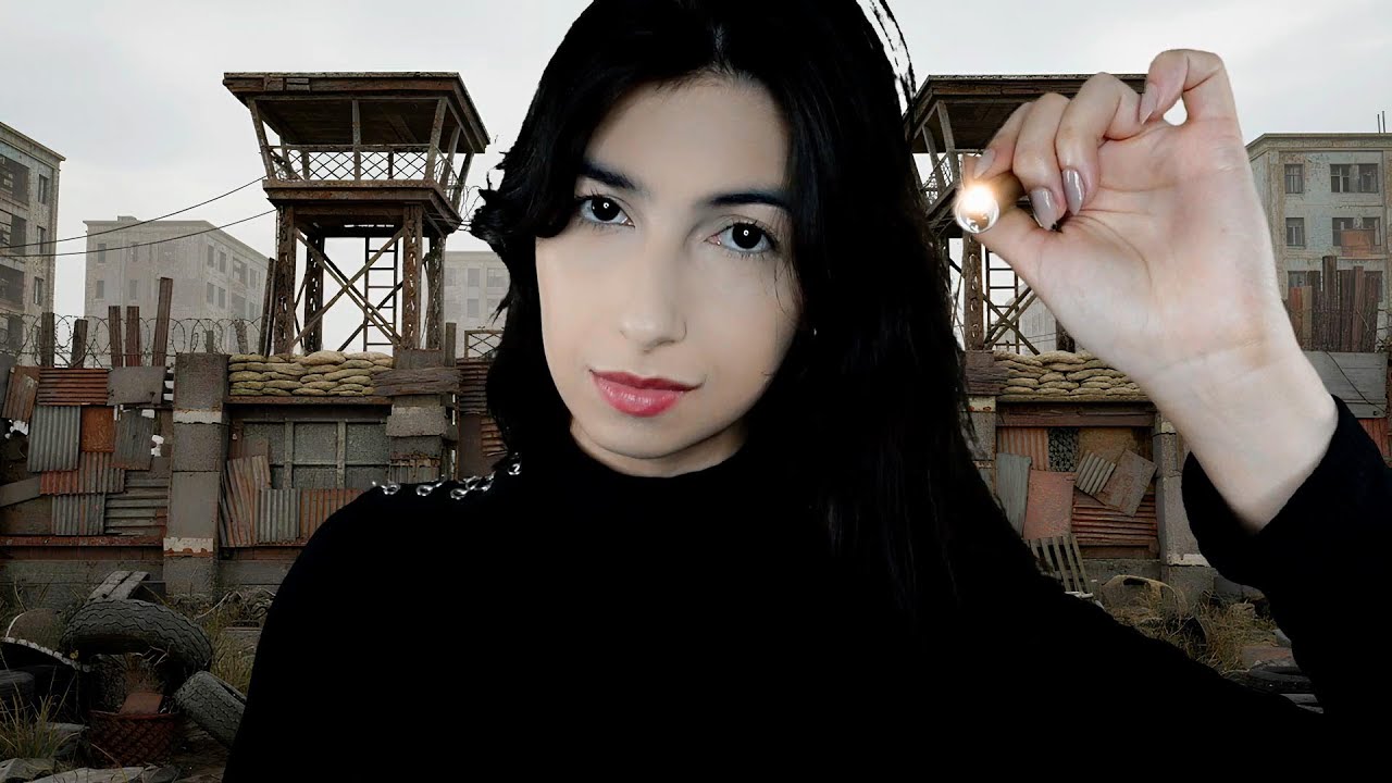 ASMR Examinando se você foi mordido por um zumbi 🧟‍♂️ | Acampamento apocalipse