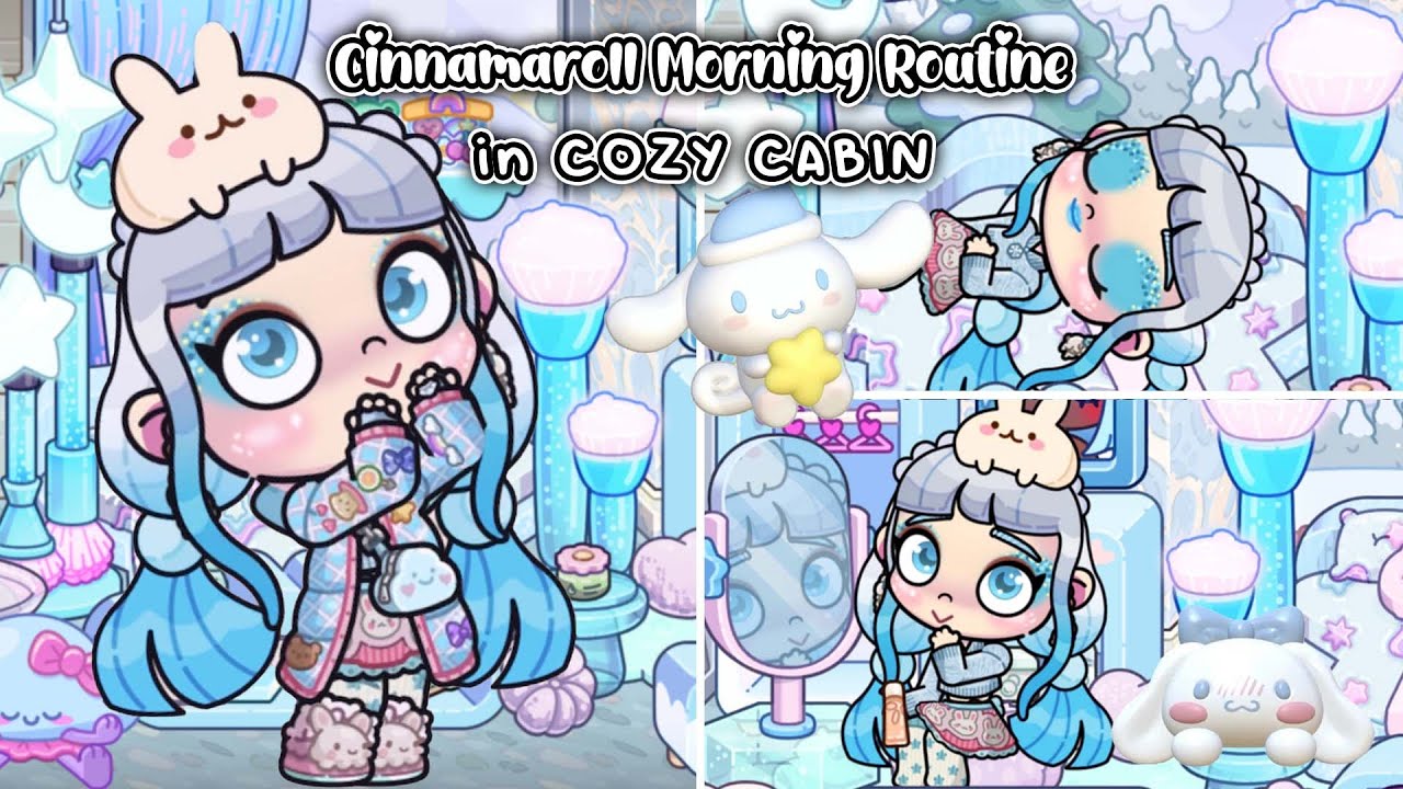 Cinnamaroll Morning Routine in Cozy Cabin | Avatar World | Pazu