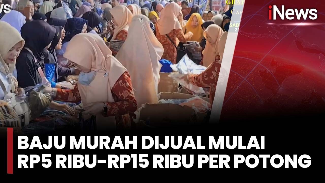 Berburu Baju Bekas Murah, Warga di Banjarnegara Rela Berdesakan | iNews Siang 12/3