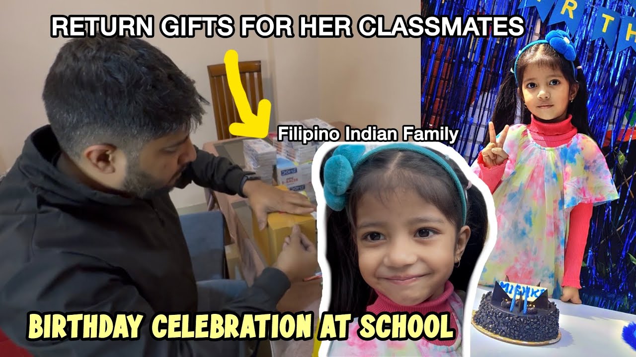 MISHKA'S BIRTHDAY CELEBRATION AT SCHOOL.. SHE HAS BEEN WAITING FOR THIS!♥︎Filipino Indian Family