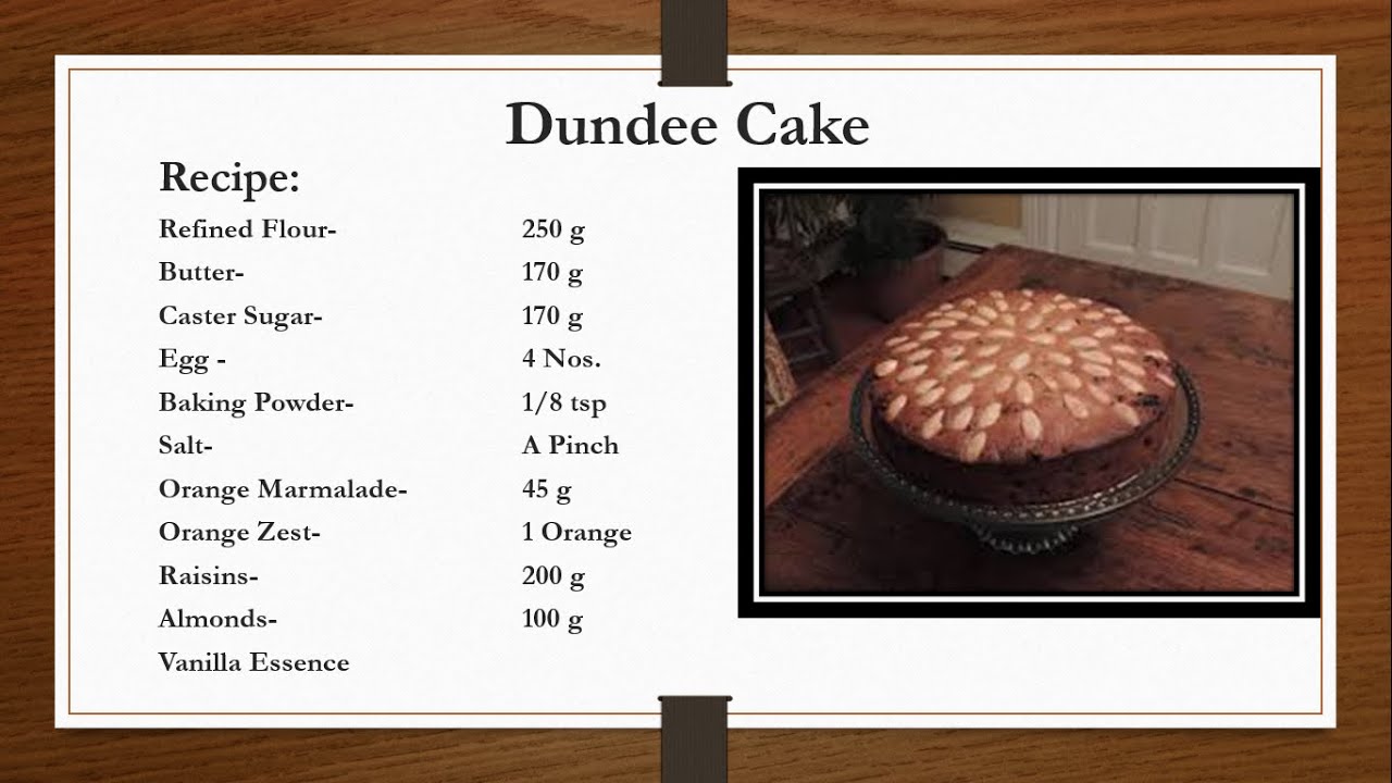 How to Make Traditional Scottish Dundee Cake with a Rich Flavour.