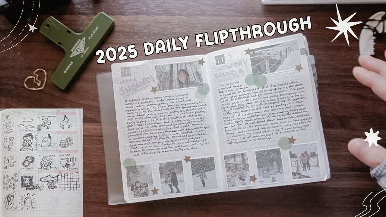 𖦹 2025 flipthrough of my hobonichi alternative | Kinbor daily a6