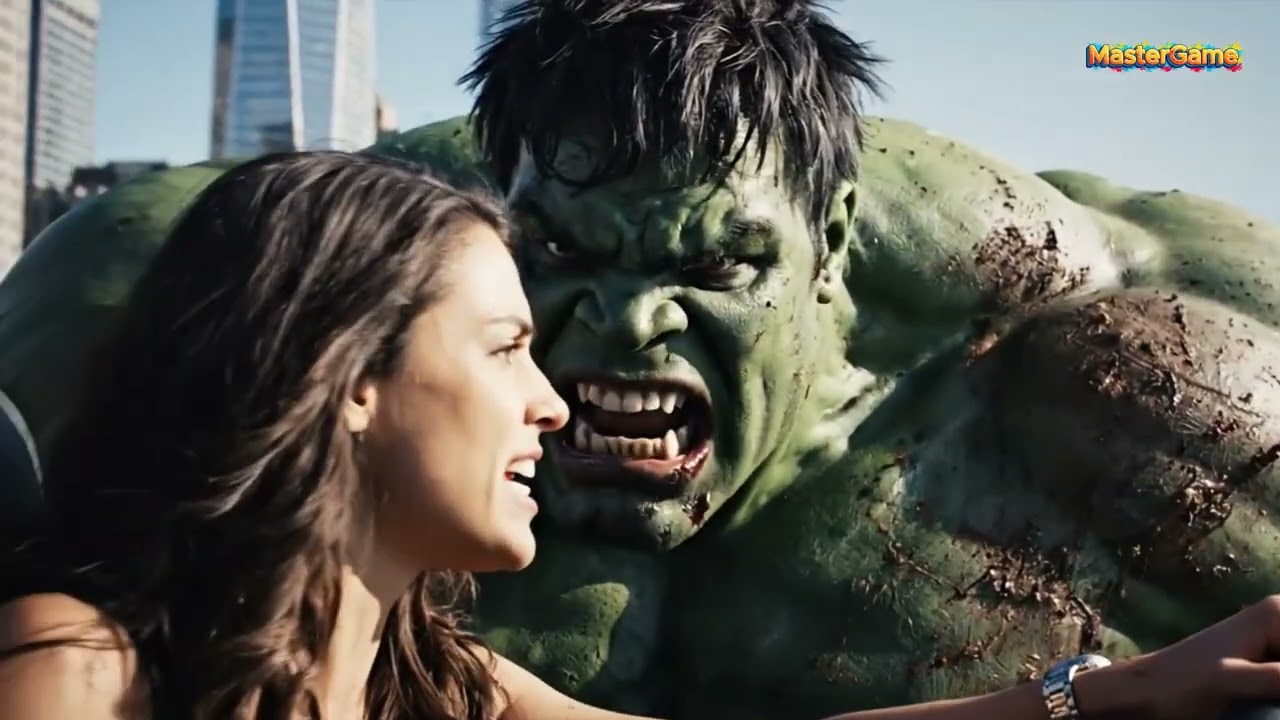 Hulk with a Little girl