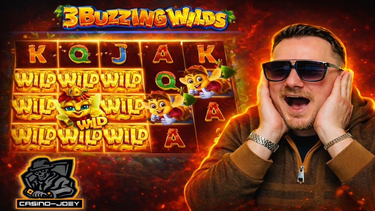🔥 DOPPEL WILDS & MEGA MOMENT IN 3 BUZZING WILDS 🐝🍯WAS FÜR HONIGBIENEN BEI CASINOJOEY 🎰🔥🤯