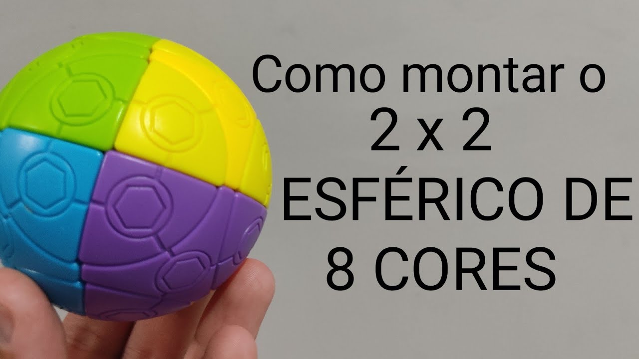 2 x 2 Esférico de 8 cores (Solve comentada + paridade)